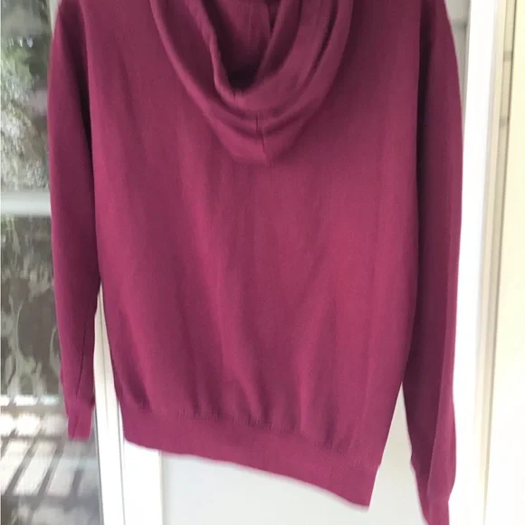 Wound Up Juniors Long Sleeve Graphic hoodie Sweatshirt Burgundy Womens Sz XS GUC - Picture 5 of 12